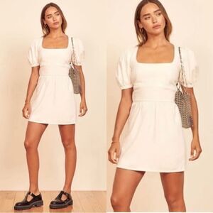 white knit cover up dress Women's Sandy Holidays Crochet Knit Long Sleeve Cover Up Dress in White main image 0